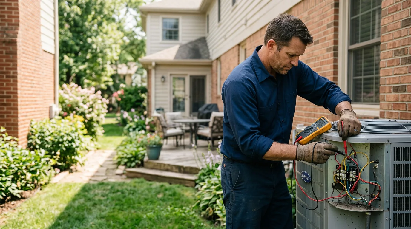 HVAC technician working near Brooks, KY